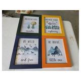 4 pcs framed inspirational wall art