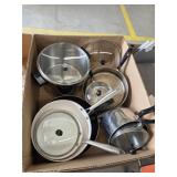 Box lot pots pans