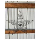 Decorative metal 24-in hanging star