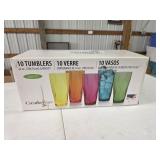 NEW Creative Ware 10 tumbler 24 oz plastic glass