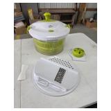 The Sharper Image salad spinner slicer shredder