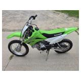 2018 Kawasaki KLX 110 motorcycle, 112cc