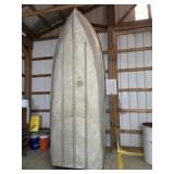 Vintage Meyers 12 ft aluminum boat and oars