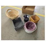 Box lot miscellaneous baskets