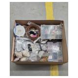 Box lot miscellaneous jewelry making and crafting