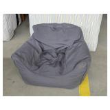Ace Bayou kids gray cloth bean bag chair, good