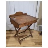 Vintage antique wooden painted children's folding