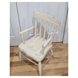 Vintage antique wooden painted children's chair