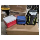 3 assorted coolers