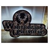 Whitetails unlimited LED illuminated sign