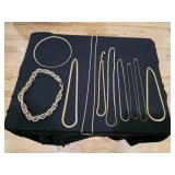 10 vintage gold tone women