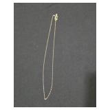 Vintage 1/20 14 karat yellow gold necklace 16 in