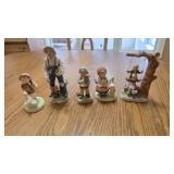 ASSORTED VINTAGE PORCELAIN FIGURINES
