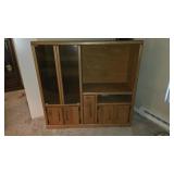 VINTAGE OAK MEDIA CABINET