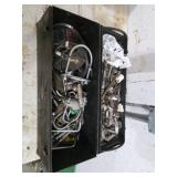 METAL TOOL BOX WITH CONTENTS