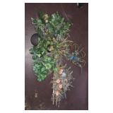 BOX LOT ASSORTED FAUX FLOWERS & PLANTS