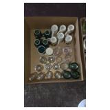 BOX LOT ASSORTED DRINKING GLASSES AND MUGS