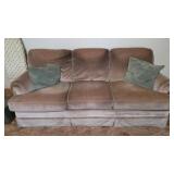VINTAGE 3-CUSHION SOFA, HAS SOME STAINING