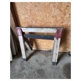 PAIR OF WOODEN SAW HORSES