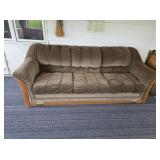 VINTAGE OAK ACCENT 3-CUSHION SOFA