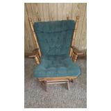 VINTAGE OAK GLIDER ROCKER