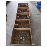 BOX LOT 116 LARGE ASSORTMENT CANNING JARS