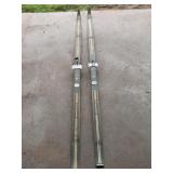 2 VINTAGE WOODEN CROSS COUNTRY SKIS