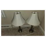 PAIR OF VINTAGE BRASS TABLE LAMPS