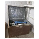 VINTAGE STORAGE BOX W/ CONTENTS