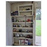 BARN SHELVING UNIT CLEANOUT, MUST TAKE EVERYTHING