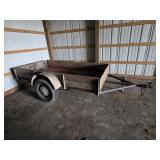 VINTAGE SINGLE AXLE UTILITY TRAILER W/ RAMPS, 50 I