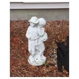 LOT TITLE: VINTAGE CONCRETE GARDEN STATUE /