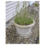 2 LARGE DECORATIVE OUTDOOR PLANTERS