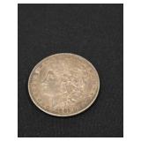 1891 United States Morgan silver dollar coin