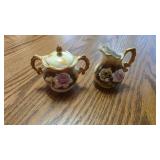 VINTAGE LEFTON SMALL PORCELAIN SUGAR CREAMER SET