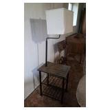 MODERN METAL FRAME END TABLE/LAMP FLOOR LAMP