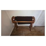 VINTAGE SOLID PINE HEART QUILT RACK