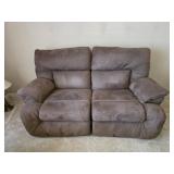 MICROFIBER ELECTRIC DUAL RECLINING LOVESEAT