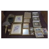 BOX LOT ASSORTED WALL HANGINGS & DECOR