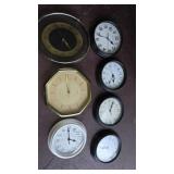 BOX LOT ASSORTED WALL CLOCKS