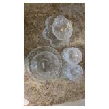 11 PCS VINTAGE EMBOSSED FLOWER PRINT CLEAR