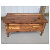 Vintage Caswell Runyan cedar chest, 17.5 x 36.5 x