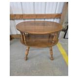 Vintage B. Bent Company, Inc. wood oval two tier