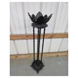 Vintage cast iron decorative 38-in tall plant
