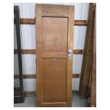 Vintage oak solid core door, approximately 30 in