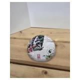 Vintage Domed Glass Butterfly Paperweight -