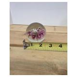 vintage handcrafted art glass paperweight