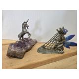 2 vintage fantasy pewter miniatures from the peak