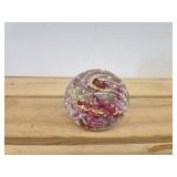 vintage studio art glass paperweight featuring a