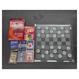 Glass chess checker game set and miscellaneous